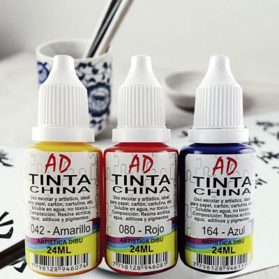 AD- TINTA CHINA AD X 24 ML 010 BLANCO AD- TINTA CHINA AD X 24 ML 010 BLANCO