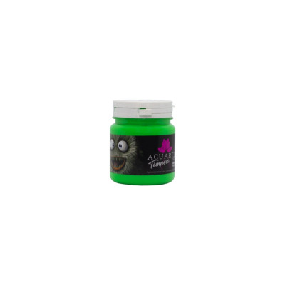 ACUAREL- TEMPERA ESCOLAR POTE X 250 GRS FLUO VERDE