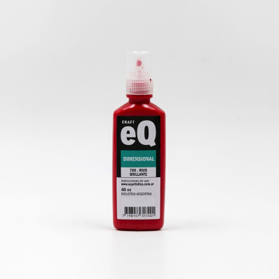 EQ- PINTURA DIMENSIONAL 3D X 40 CC BASICOS 700 - ROJO EQ- PINTURA DIMENSIONAL 3D X 40 CC BASICOS 700 - ROJO