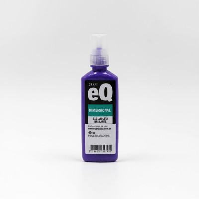 EQ- PINTURA DIMENSIONAL 3D X 40 CC BASICOS 510 - VIOLETA EQ- PINTURA DIMENSIONAL 3D X 40 CC BASICOS 510 - VIOLETA