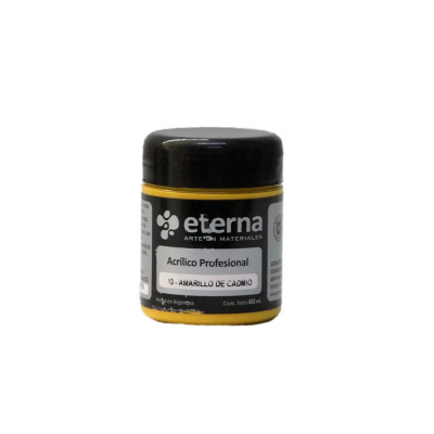 ETERNA- ACRILICO PROF X 60 ML GRUPO 1 13 AMARILLO CADMIO ETERNA- ACRILICO PROF X 60 ML GRUPO 1 13 AMARILLO CADMIO