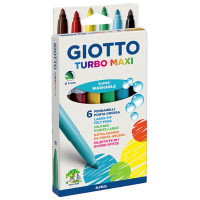 GIOTTO-DIDO- MARCADOR GIOTTO TURBO COLOR MAXI 6 COLORES SURTIDOS GIOTTO-DIDO- MARCADOR GIOTTO TURBO COLOR MAXI 6 COLORES SURTIDOS