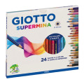 GIOTTO-DIDO- LAPIZ GIOTTO SUPERMINA MINA DE 3.8 MM ESTUCHE X 24 COLORE