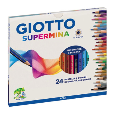 GIOTTO-DIDO- LAPIZ GIOTTO SUPERMINA MINA DE 3.8 MM ESTUCHE X 24 COLORE GIOTTO-DIDO- LAPIZ GIOTTO SUPERMINA MINA DE 3.8 MM ESTUCHE X 24 COLORE