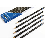 PLANTEC- LAPIZ GRADUACION HEXA TILO SUAVE NEGRO MATE 9B X12