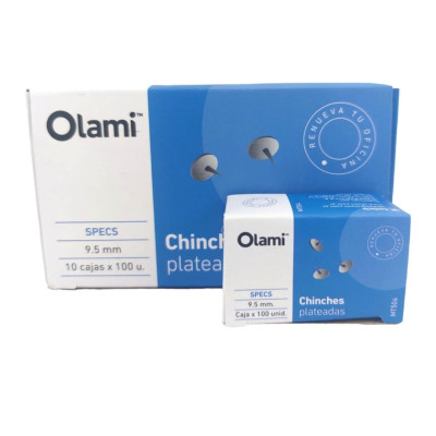 OLAMI ESC/COM- CHINCHE PLATEADA CAJA X 100 UN (PACK X 10 CJTAS) OLAMI ESC/COM- CHINCHE PLATEADA CAJA X 100 UN (PACK X 10 CJTAS)