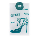 HYN- STENCIL ARTISTICO SERIE C 12 X 20 STC001