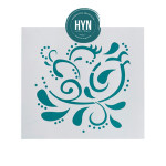 HYN- STENCIL ARTISTICO SERIE D 20 X 20 STD012