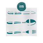 HYN- STENCIL ARTISTICO SERIE D 20 X 20 STD025