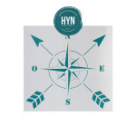 HYN- STENCIL ARTISTICO SERIE D 20 X 20 STD039