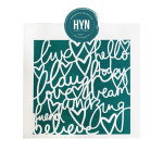 HYN- STENCIL ARTISTICO SERIE E 20 X 20 STE002