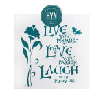 HYN- STENCIL ARTISTICO SERIE E 20 X 20 STE011