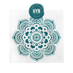 HYN- STENCIL ARTISTICO SERIE E 20 X 20 STE017