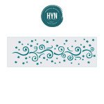 HYN- STENCIL ARTISTICO SERIE G 10 X 30 STG013