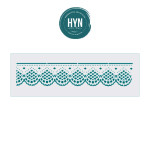 HYN- STENCIL ARTISTICO SERIE G 10 X 30 STG022