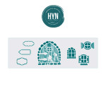 HYN- STENCIL ARTISTICO SERIE G 10 X 30 STG036