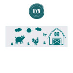 HYN- STENCIL ARTISTICO SERIE G 10 X 30 STG038