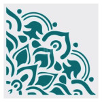 HYN- STENCIL ARTISTICO SERIE 1/4 MANDALAS DIAM.40 (80CM) STMC400 01