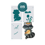 HYN- STENCIL ARTISTICO SERIE COMBINABLES 10 X 20-3 PIEZAS COMB10*20001