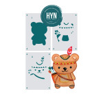 HYN- STENCIL ARTISTICO SERIE COMBINABLES 10 X 20-3 PIEZAS COMB10*20002