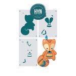 HYN- STENCIL ARTISTICO SERIE COMBINABLES 20 X 30-3 PIEZAS COMB20*30003