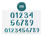 HYN- STENCIL ARTISTICO SERIE NUMEROS 12 X 20 STNUM001