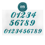 HYN- STENCIL ARTISTICO SERIE NUMEROS 12 X 20 STNUM003