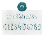 HYN- STENCIL ARTISTICO SERIE NUMEROS 12 X 20 STNUM004
