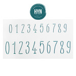 HYN- STENCIL ARTISTICO SERIE NUMEROS 12 X 20 STNUM005