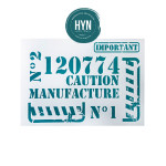 HYN- STENCIL ARTISTICO SERIE XXL 60 X 40 STXXL019