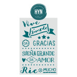 HYN- STENCIL DECORATIVOS ARTISTICOS SERIE DECO HOGAR STPF E 003