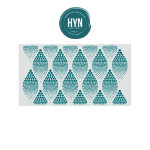 HYN- STENCIL DECORATIVOS ARTISTICOS SERIE REPOSTERIA STREP AMEBA