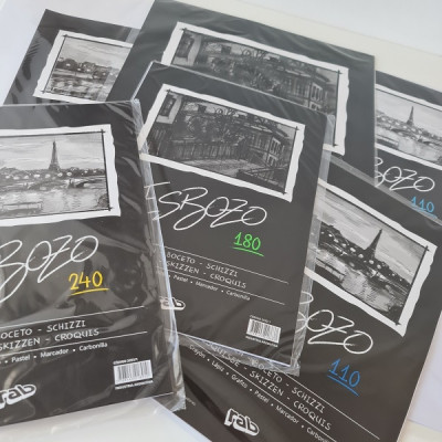 RAB- PAPEL 35 X 50 ESBOZO ESP. TINTAS/ ACUA/ OLEO 240 GRS X 10 HOJAS RAB- PAPEL 35 X 50 ESBOZO ESP. TINTAS/ ACUA/ OLEO 240 GRS X 10 HOJAS