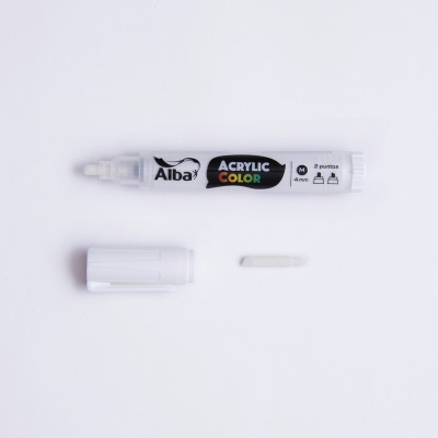 ALBA- MARCADOR ACRILICO PIGMENTADO TRAZO M (410) BLANCO ALBA- MARCADOR ACRILICO PIGMENTADO TRAZO M (410) BLANCO