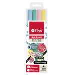 FILGO- MARCADOR DUO BRUSH DOBLE PUNTA PASTEL ESTUCHE X 4