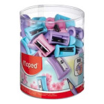 MAPED- SACAPUNTA PLASTICO VIVO PASTEL X75unid