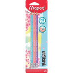 MAPED- LAPIZ GRAFITO ERGONOMICO BLACK PEPS PASTEL HB C/GOMA BL x 3unid