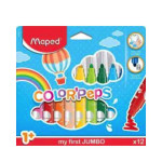 MAPED- MARCADOR MY FIRST JUMBO  PUNTA GRUESA x 12 SURTIDO LAVABLE