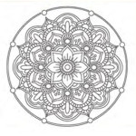 TURK- BASTIDOR PRE-DIBUJADO 40 X 40 MANDALA 8 PUNTOS ( COD 4 )
