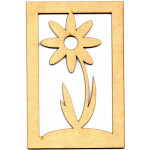 LASER DIX- DECO Y ARTESANIAS COD. 0329 30 FLOR CON MARCO