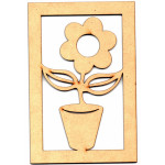 LASER DIX- DECO Y ARTESANIAS COD. 0330 06 FLOR CON MARCO