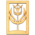 LASER DIX- DECO Y ARTESANIAS COD. 0331 06 FLOR CON MARCO