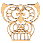 LASER DIX- DECO Y ARTESANIAS COD. 0368  6 BUHOS Y LECHUZAS