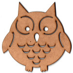 LASER DIX- DECO Y ARTESANIAS COD. 1132  6 BUHOS Y LECHUZAS