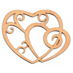 LASER DIX- DECO Y ARTESANIAS COD. 0106 10 CORAZONES