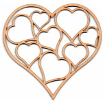 LASER DIX- DECO Y ARTESANIAS COD. 0108 20 CORAZONES