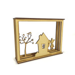 LASER DIX- DECO Y ARTESANIAS COD. 0744 15X20 CUADRO TRIPTICO