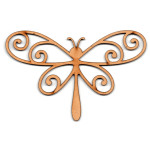 LASER DIX- DECO Y ARTESANIAS COD. 0196  6 MARIPOSAS