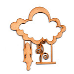 LASER DIX- DECO Y ARTESANIAS COD. 0814 APLIQUE PARED40CM