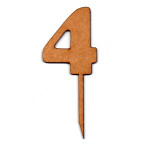 LASER DIX- FIESTAS Y EVENTOS COD. 1283 4 TOPPERS TORTAS